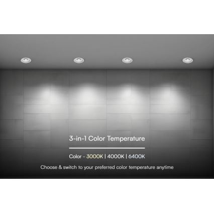 LED Ugradbena lampa LED/24W/230V 3000/4000/6400K ø 13,5 cm bela