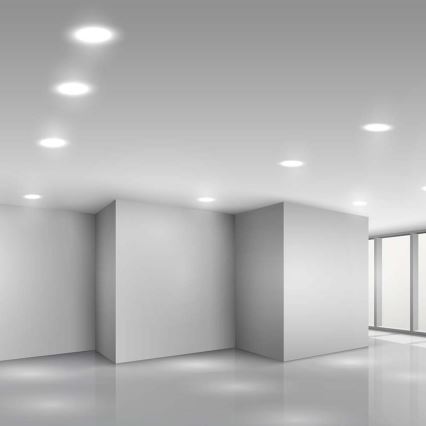 LED Ugradbena lampa LED/3W/230V pr. 9,5 cm 6500K bela