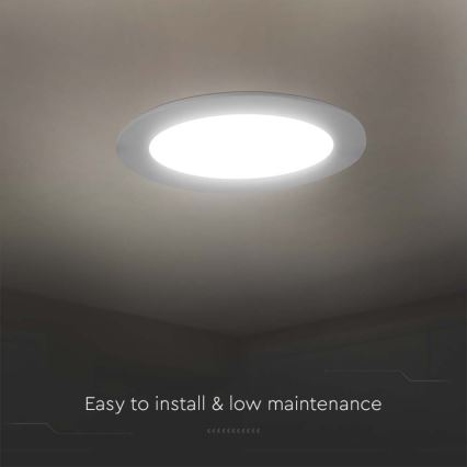 LED Ugradbena lampa LED/3W/230V pr. 9,5 cm 6500K bela