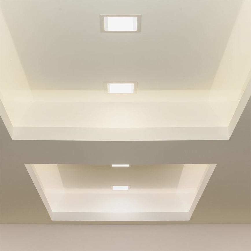 LED Ugradbena lampa LED/6W/230V 12x12 cm 4000K bela