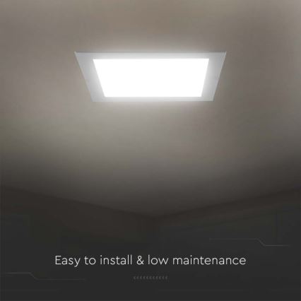 LED Ugradbena lampa LED/6W/230V 12x12 cm 4000K bela