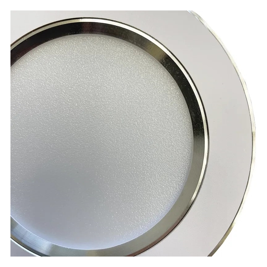 LED Ugradbena lampa LED/7,5W/230V 4000K bela/srebrno