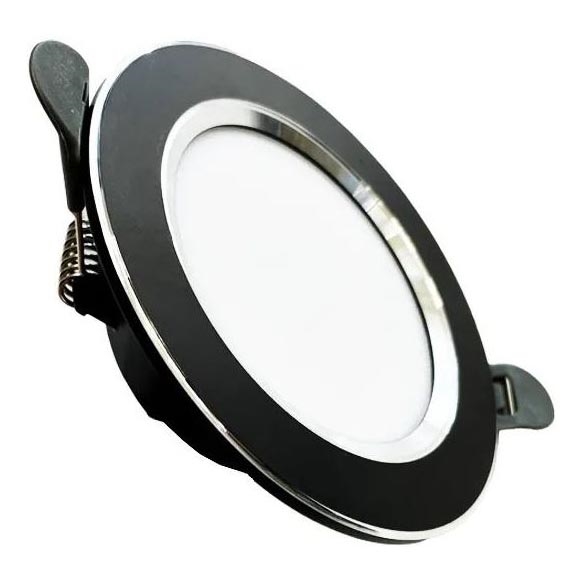 LED Ugradbena lampa LED/7,5W/230V 4000K crno/srebrno
