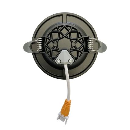 LED Ugradbena lampa LED/7,5W/230V 4000K crno/srebrno