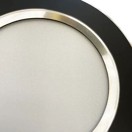 LED Ugradbena lampa LED/7,5W/230V 4000K crno/srebrno