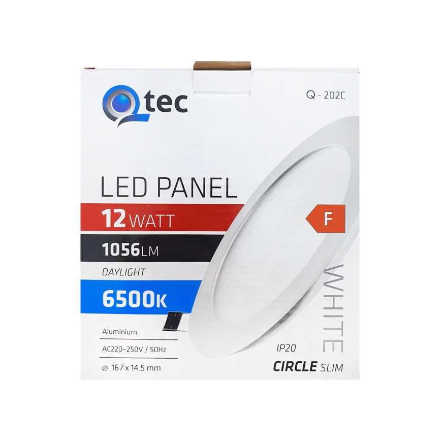LED Ugradbena lampa QTEC LED/12W/230V 6500K pr. 16,7 cm