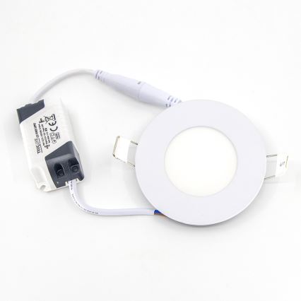 LED Ugradbena lampa QTEC LED/3W/230V 6500K pr. 8,3 cm