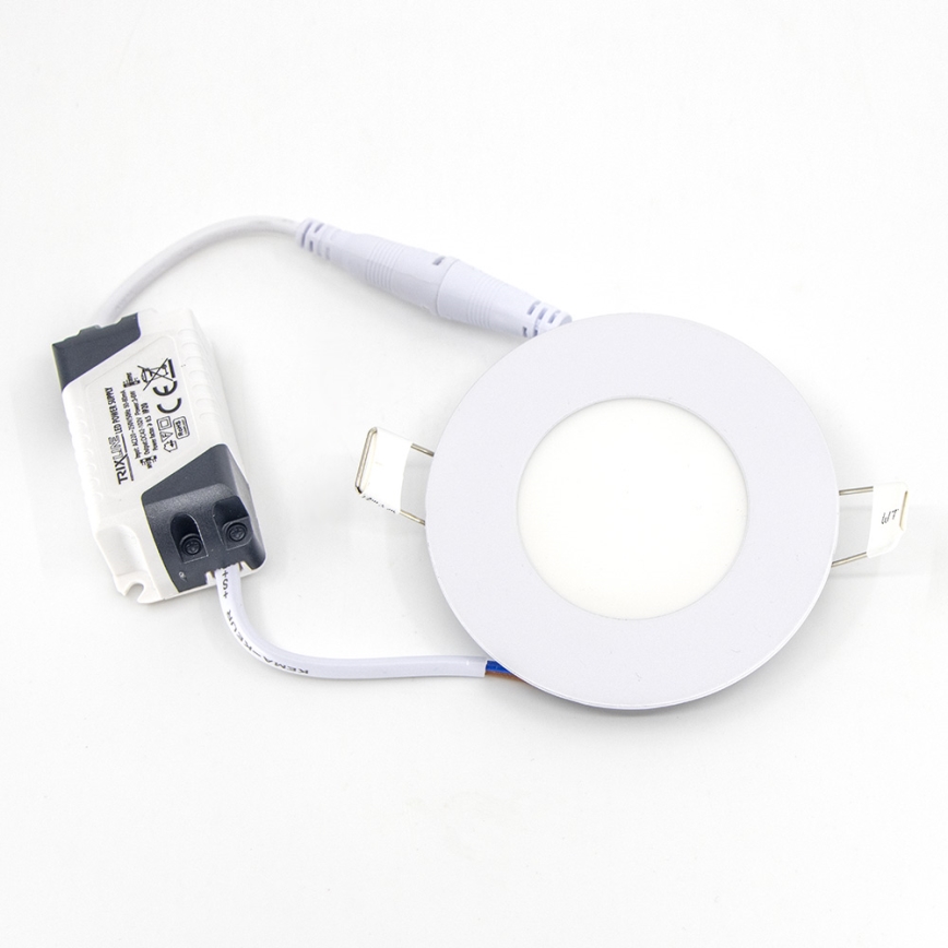 LED Ugradbena lampa QTEC LED/3W/230V 6500K pr. 8,3 cm