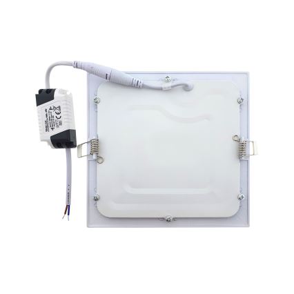 LED Ugradbena lampa QTEC LED/9W/230V 6500K 14,6x14,6 cm