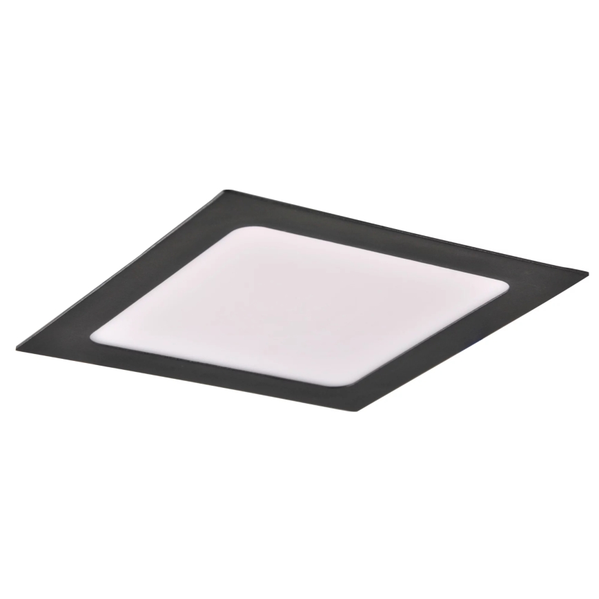 LED Ugradbena lampa RIGEL LED/10W/230V 4000K 16,8x16,8 cm crno