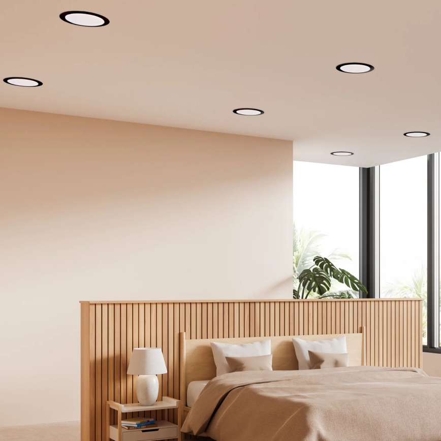 LED Ugradbena lampa RIGEL LED/14W/230V 4000K pr. 22 cm crno