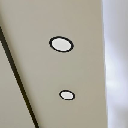 LED Ugradbena lampa RIGEL LED/14W/230V 4000K pr. 22 cm crno