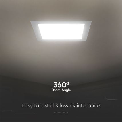 LED Ugradbena lampa SAMSUNG CHIP LED/18W/230V 3000K 22x22 cm bela