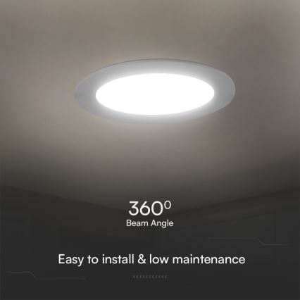 LED Ugradbena lampa SAMSUNG CHIP LED/24W/230V 3000K pr. 29,4 cm bela