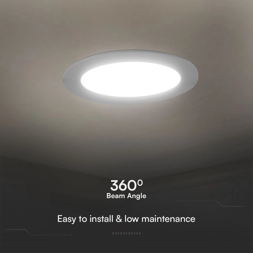 LED Ugradbena lampa SAMSUNG CHIP LED/24W/230V 4000K pr. 29,4 cm bela