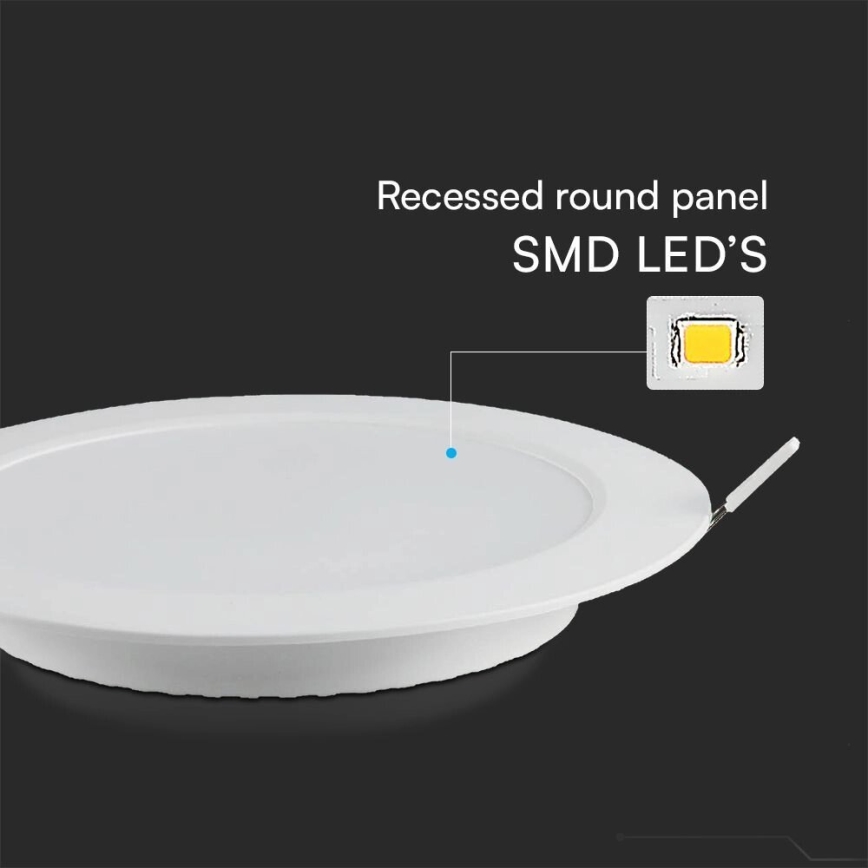 LED Ugradbena lampa SAMSUNG CHIP LED/24W/230V 4000K pr. 29,4 cm bela