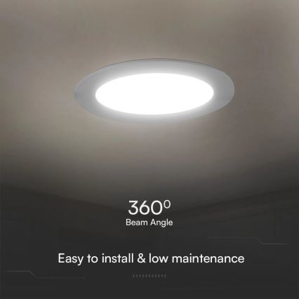 LED Ugradbena lampa SAMSUNG CHIP LED/24W/230V 6500K pr. 29,4 cm bela