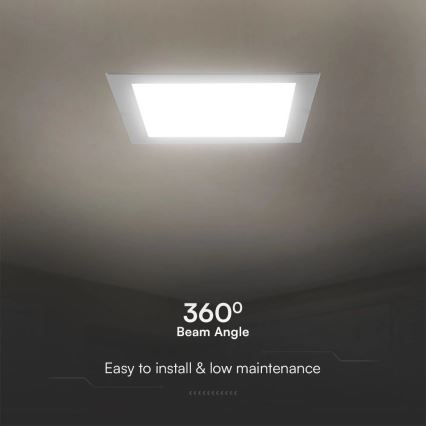 LED Ugradbena lampa SAMSUNG CHIP LED/3W/230V 3000K 9x9 cm bela
