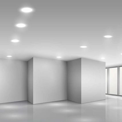 LED Ugradbena lampa SAMSUNG CHIP LED/3W/230V 6500K pr. 9,5 cm bela