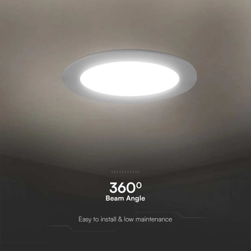 LED Ugradbena lampa SAMSUNG CHIP LED/3W/230V 6500K pr. 9,5 cm bela