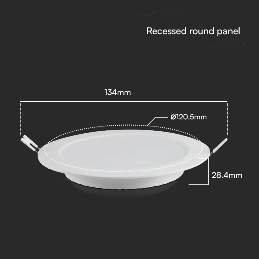LED Ugradbena lampa SAMSUNG CHIP LED/6W/230V 4000K pr. 12 cm bela