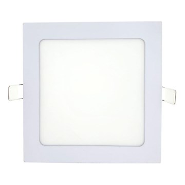LED Ugradbena lampa SQUARE LED/12W/230V 4200K 16,8x16,8 cm bela