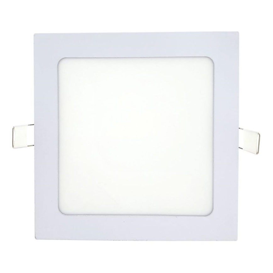 LED Ugradbena lampa SQUARE LED/12W/230V 4200K 16,8x16,8 cm bela