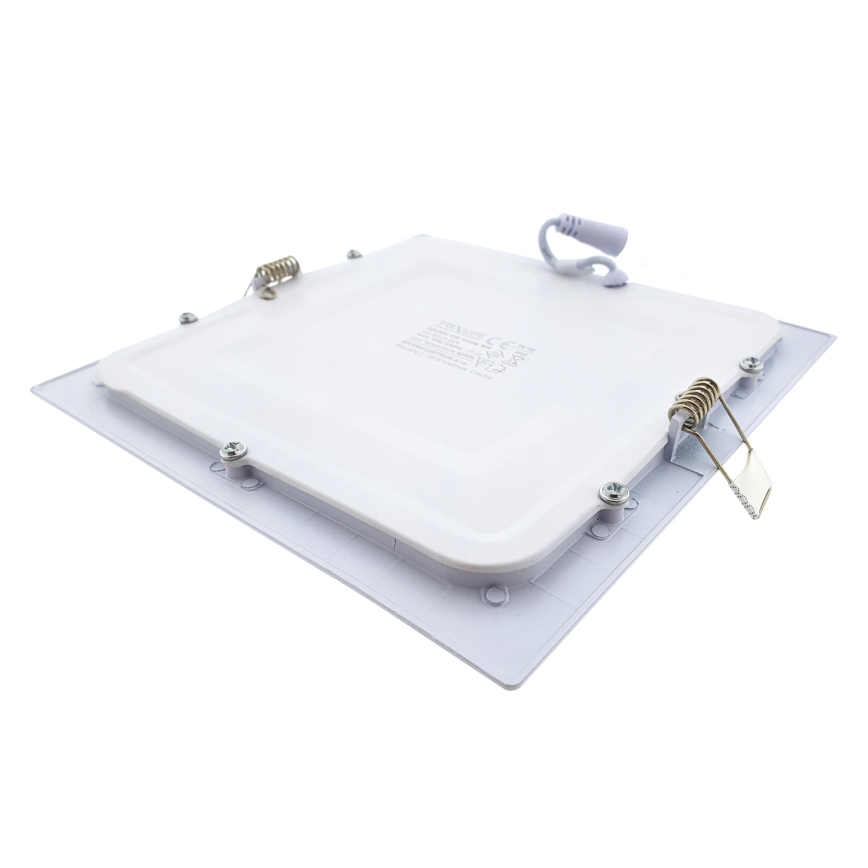 LED Ugradbena lampa SQUARE LED/15W/230V 4200K 18,8x18,8 cm bela