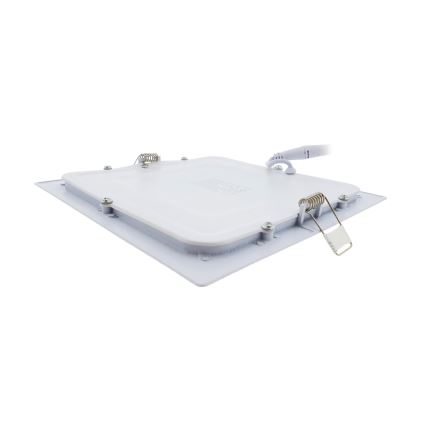 LED Ugradbena lampa SQUARE LED/15W/230V 6500K 18,8x18,8 cm bela