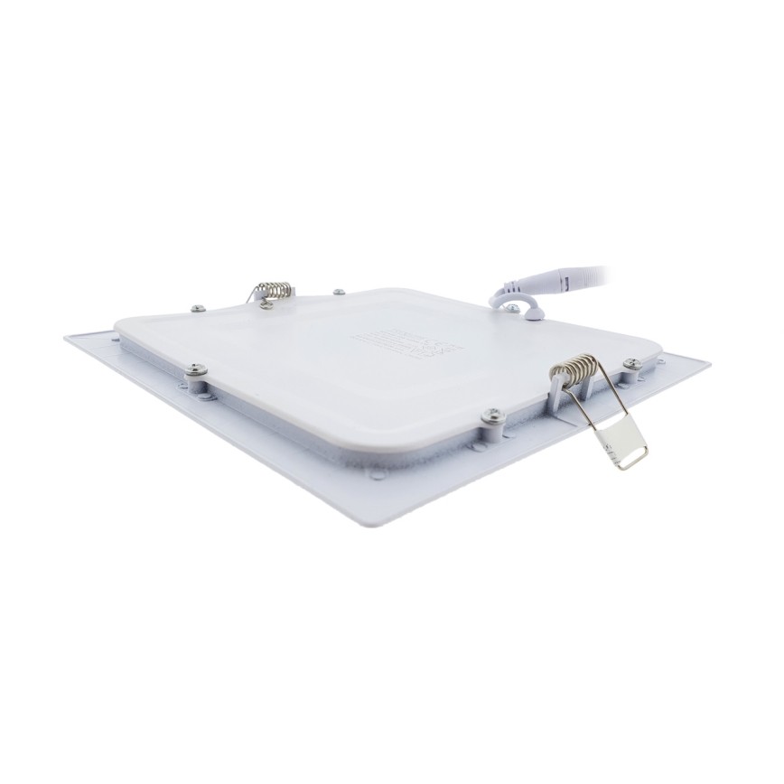LED Ugradbena lampa SQUARE LED/15W/230V 6500K 18,8x18,8 cm bela
