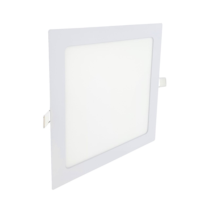 LED Ugradbena lampa SQUARE LED/18W/230V 2700K 22x22 cm bela