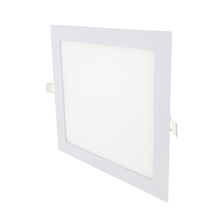 LED Ugradbena lampa SQUARE LED/18W/230V 2700K 22x22 cm bela