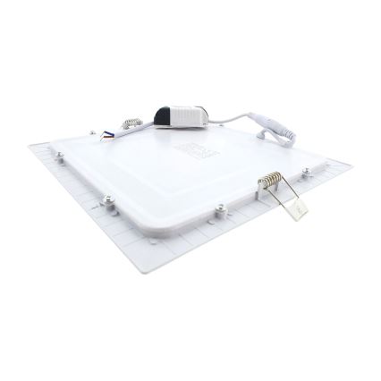LED Ugradbena lampa SQUARE LED/18W/230V 2700K 22x22 cm bela