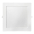 LED Ugradbena lampa SQUARE LED/18W/230V 4000K 22x22 cm bela