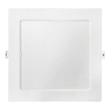 LED Ugradbena lampa SQUARE LED/18W/230V 4000K 22x22 cm bela