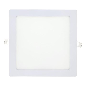 LED Ugradbena lampa SQUARE LED/18W/230V 4200K 22x22 cm bela