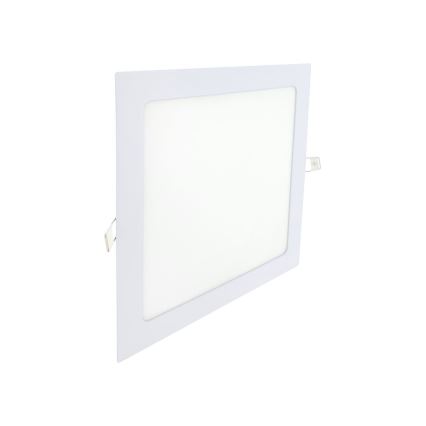 LED Ugradbena lampa SQUARE LED/18W/230V 4200K 22x22 cm bela