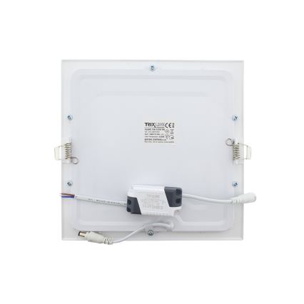 LED Ugradbena lampa SQUARE LED/18W/230V 4200K 22x22 cm bela