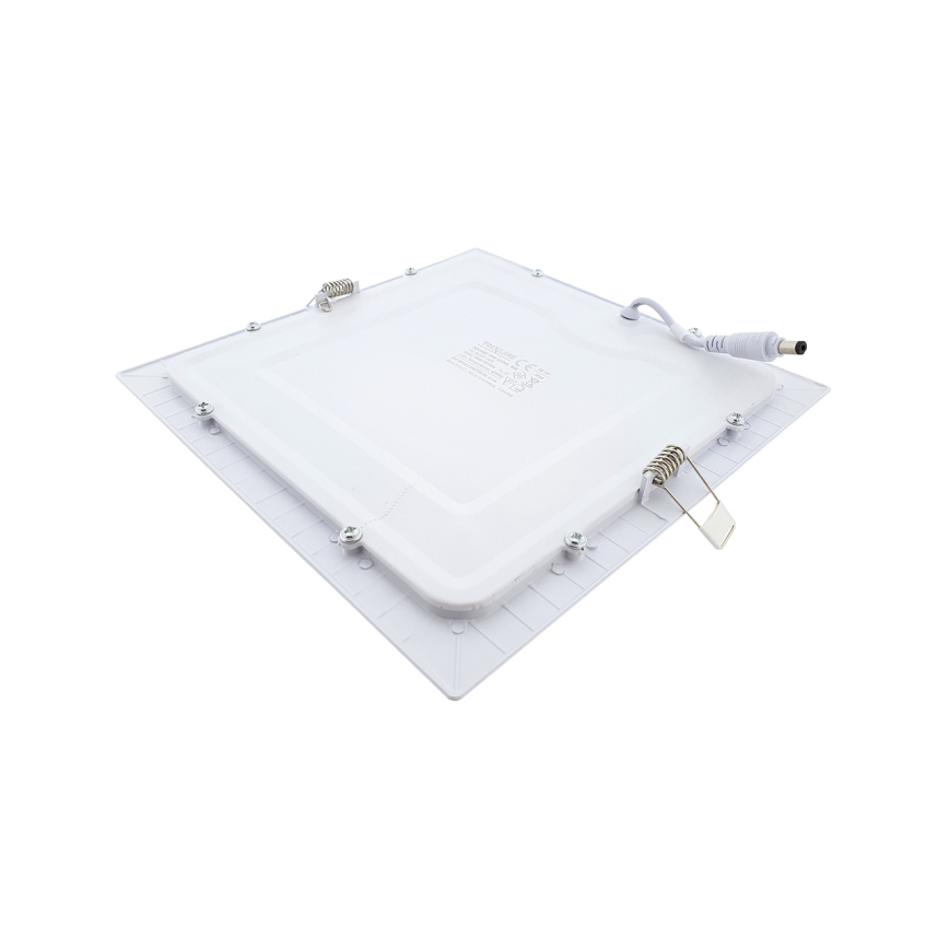 LED Ugradbena lampa SQUARE LED/18W/230V 4200K 22x22 cm bela