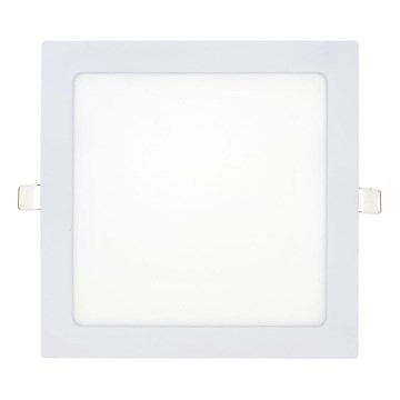 LED Ugradbena lampa SQUARE LED/18W/230V 6500K 22x22 cm bela