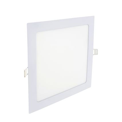 LED Ugradbena lampa SQUARE LED/18W/230V 6500K 22x22 cm bela