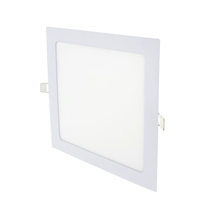 LED Ugradbena lampa SQUARE LED/18W/230V 6500K 22x22 cm bela