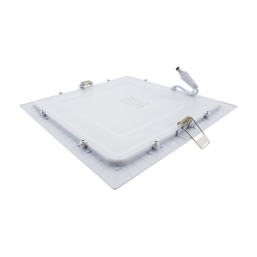 LED Ugradbena lampa SQUARE LED/18W/230V 6500K 22x22 cm bela