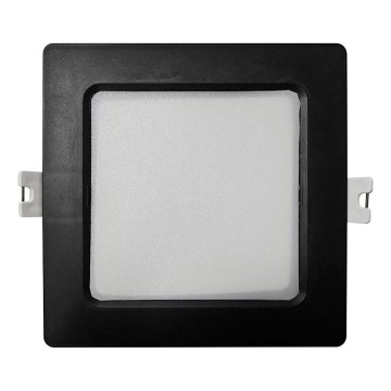 LED Ugradbena lampa SQUARE LED/6W/230V 4000K 12x12 cm crno