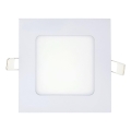 LED Ugradbena lampa SQUARE LED/6W/230V 4200K 11,8x11,8 cm bela