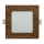 LED Ugradbena lampa SQUARE LED/6W/230V 4200K 11,8x11,8 cm braon