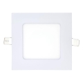 LED Ugradbena lampa SQUARE LED/6W/230V 6500K 11,8x11,8 cm bela