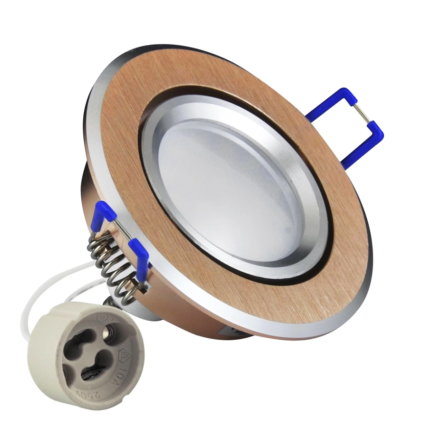 LED Ugradbena lampa SUNCE OLAL 1xGU10/3,5W/230V 3000K pr. 8,4 cm zlatna