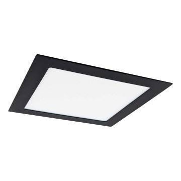 LED Ugradbena lampa VEGA LED/18W/230V 2900/3900/5800K 22,5x22,5 cm crno
