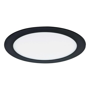 LED Ugradbena lampa VEGA LED/18W/230V 2900/3900/5800K pr. 22,5 cm crno